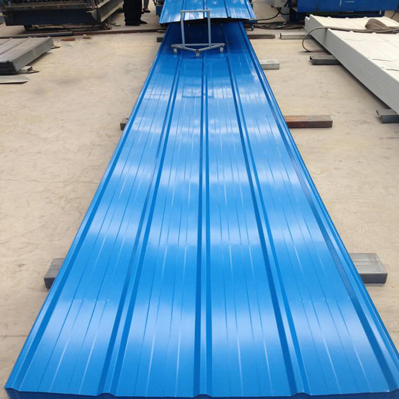 Folha de telhado galvanizada 828mm